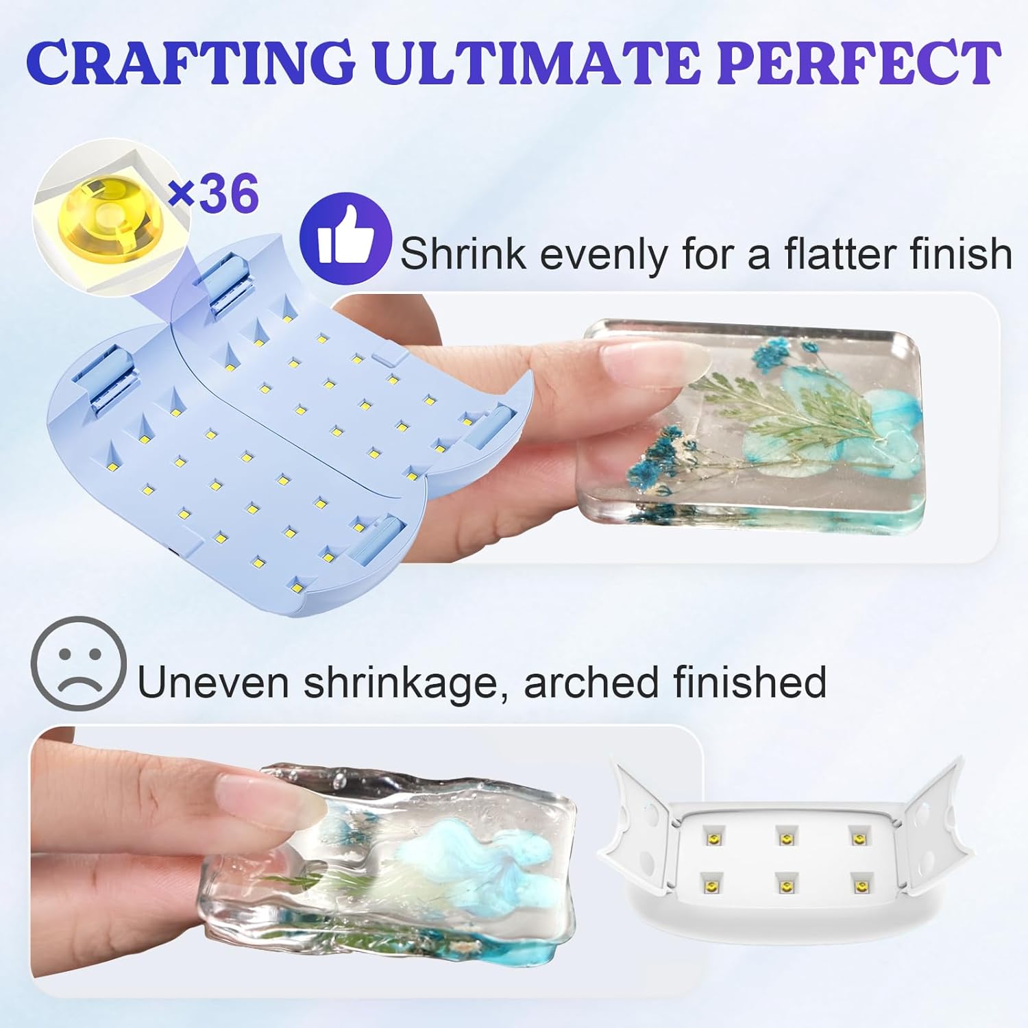 Lámpara UV para resina 36 LED Lámpara UV para resina 36 LED
